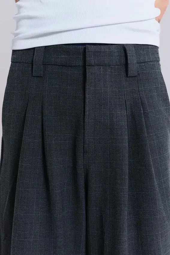 Goliath Shorts à carreaux foncés