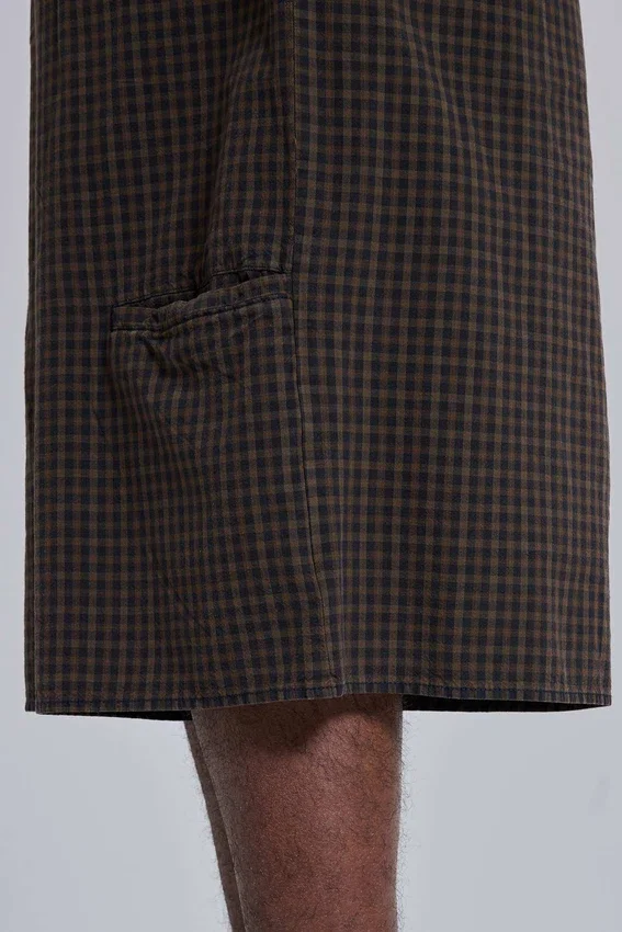 Goliath Shorts XL à carreaux marron