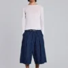 Goliath Shorts XL en denim à fines rayures