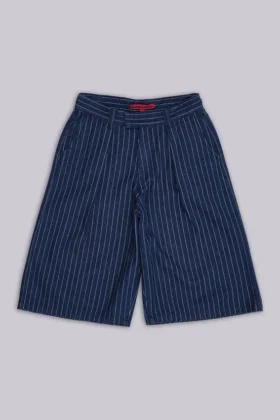 Goliath Shorts XL en denim à fines rayures