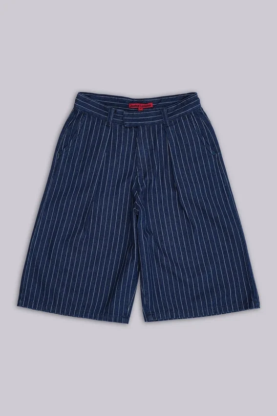 Goliath Shorts XL en denim à fines rayures