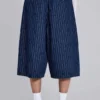 Goliath Shorts XL en denim à fines rayures