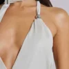 Haut asymétrique métallisé Eder