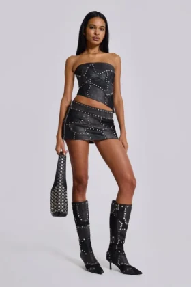 Haut corset clouté Shadow