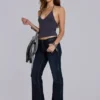 Haut dos nu Kayla, couleur ardoise