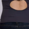 Haut dos nu Kayla, couleur ardoise
