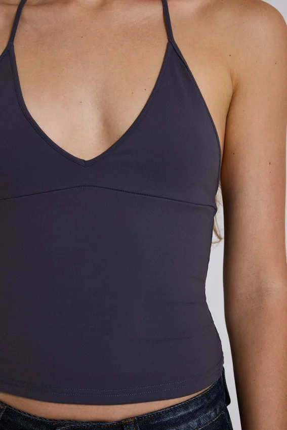 Haut dos nu Kayla, couleur ardoise