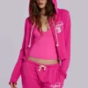 Pantalon de jogging ample à coupe bootcut Cleo, rose