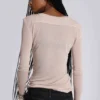 Haut Henley Haze couleur « Oatmeal »