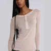 Haut Henley Haze couleur « Oatmeal »