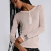 Haut Henley Haze couleur « Oatmeal »