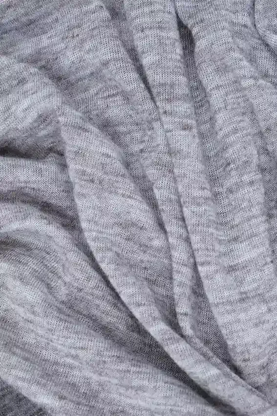 Haut Henley Haze gris chiné