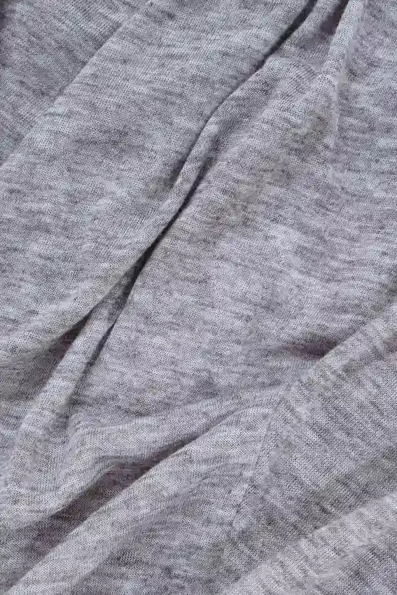 Haut Henley Haze gris chiné
