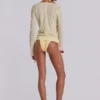 Haut Henley transparent couleur Buttercup