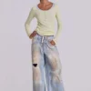 Haut Henley transparent couleur Buttercup