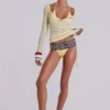 Haut Henley transparent couleur Buttercup