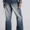 Hunter Jeans ample à coupe droite avec miroirs