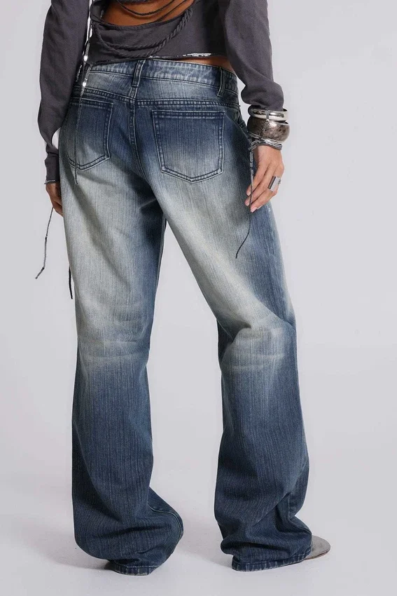 Hunter Jeans ample à coupe droite avec miroirs