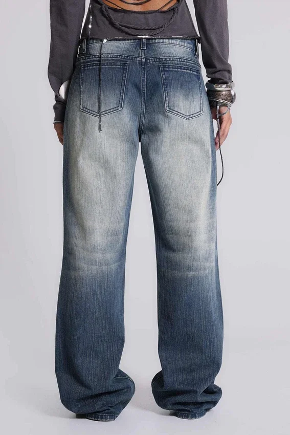 Hunter Jeans ample à coupe droite avec miroirs