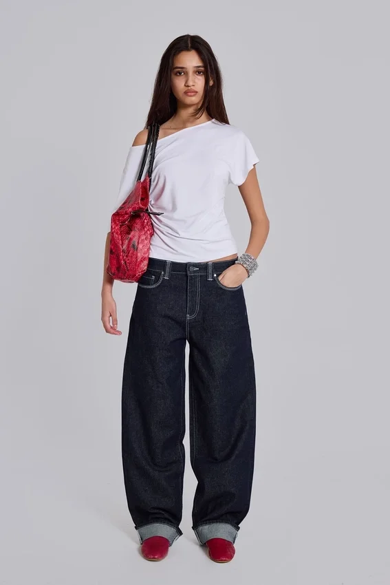 Jeans baggy brodés Sonic