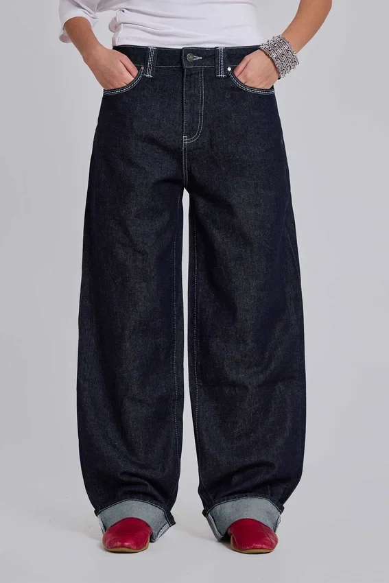 Jeans baggy brodés Sonic