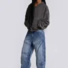 Jeans baggy à taille basse et empiècements Zae