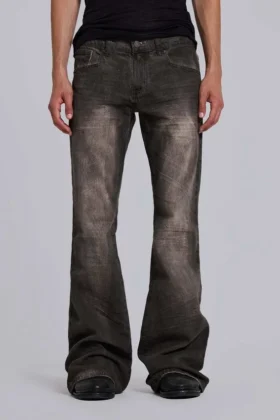Jeans bootcut « Brown Creased Drift »