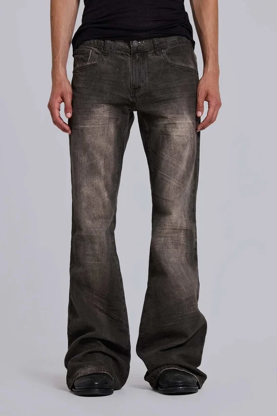 Jeans bootcut « Brown Creased Drift »