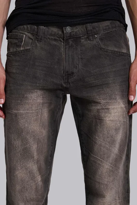 Jeans bootcut « Brown Creased Drift »