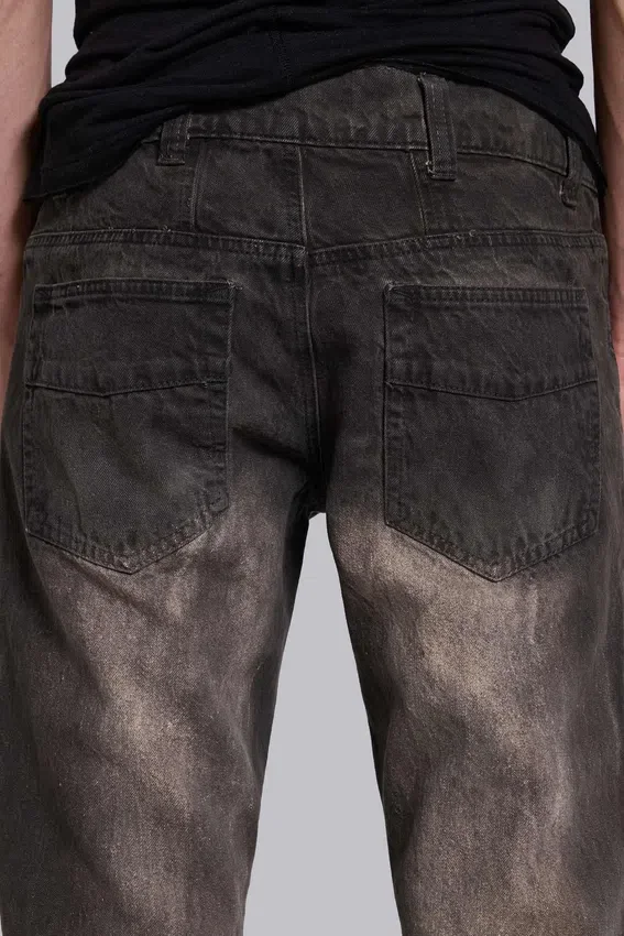 Jeans bootcut « Brown Creased Drift »