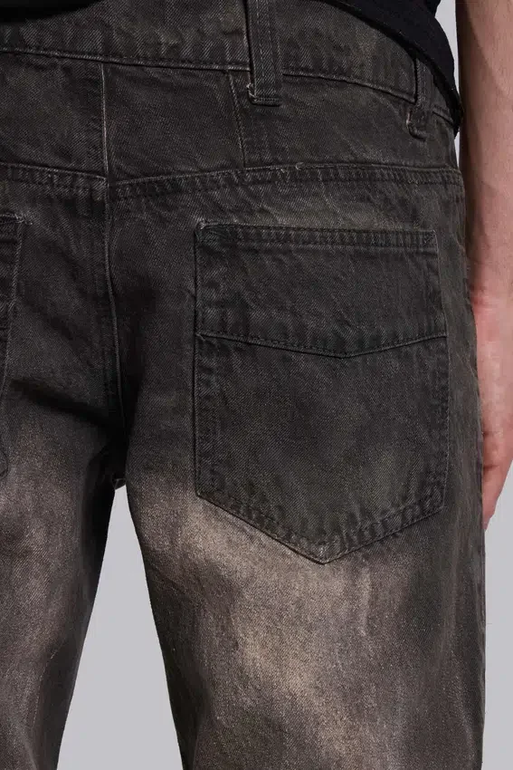 Jeans bootcut « Brown Creased Drift »