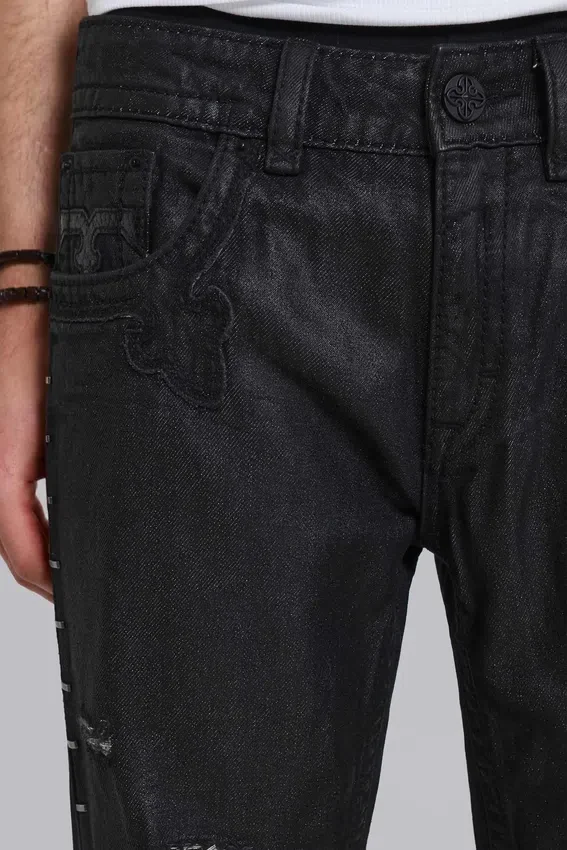 Jeans bootcut cirés « Staple » de Rock Revival