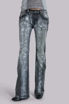 Jeans bootcut Cooper à paillettes