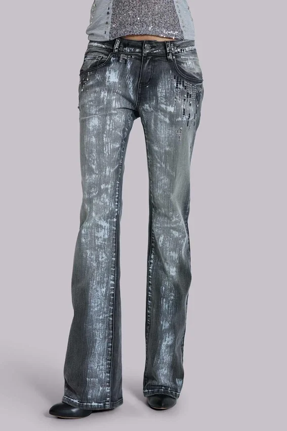 Jeans bootcut Cooper à paillettes