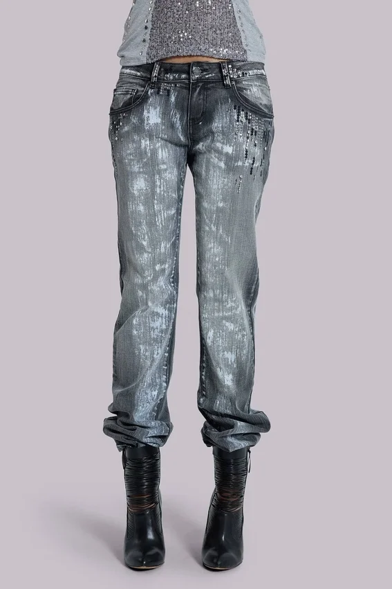 Jeans bootcut Cooper à paillettes