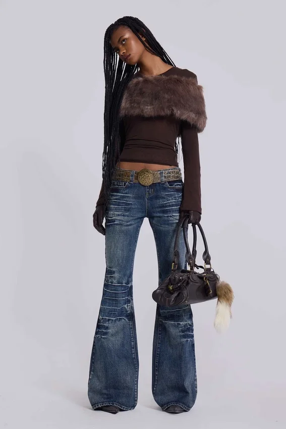 Jeans bootcut Drift bleu moyen