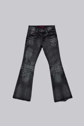 Jeans bootcut « Drift » noir délavé