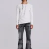 Jeans bootcut « Drift » noir délavé