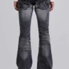 Jeans bootcut « Drift » noir délavé