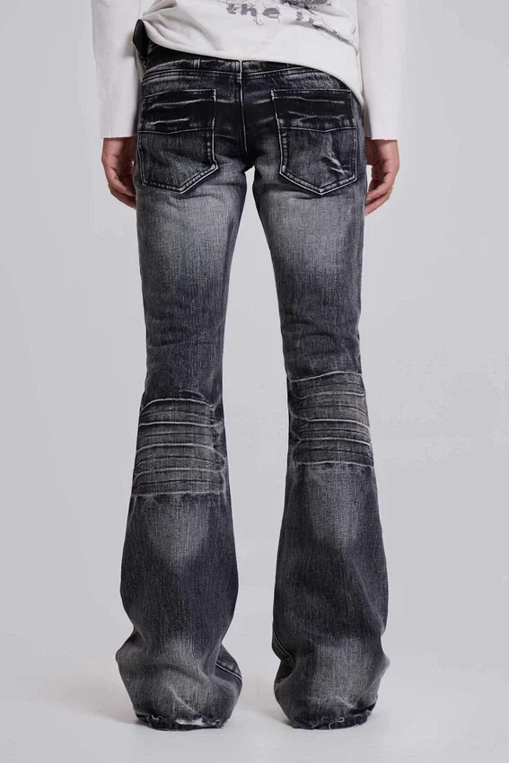 Jeans bootcut « Drift » noir délavé