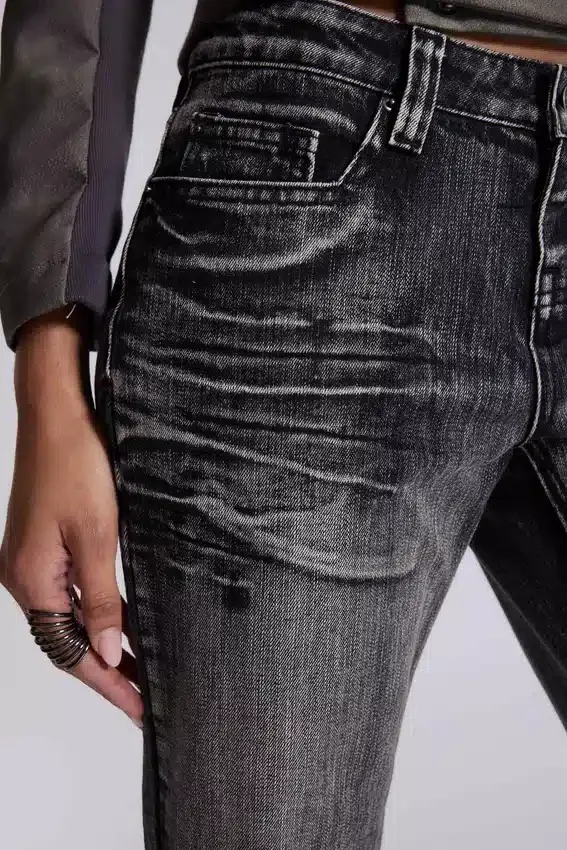 Jeans bootcut « Drift » noir délavé