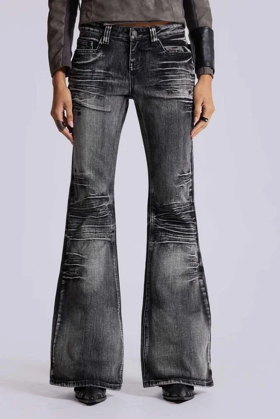 Jeans bootcut « Drift » noir délavé