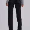 Jeans bootcut effilochés Zain, noir