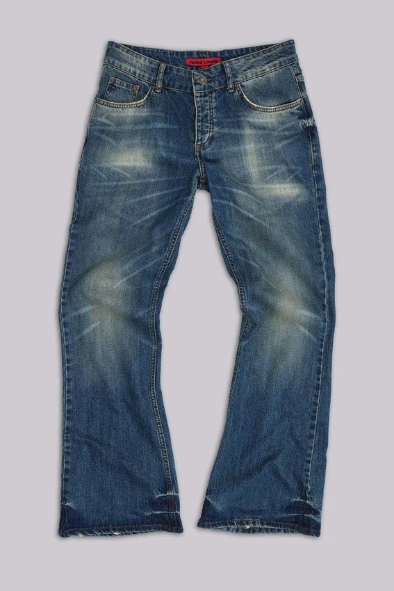Jeans bootcut « Jude » bleu délavé moyen