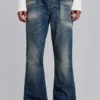 Jeans bootcut « Jude » bleu délavé moyen