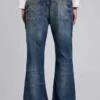 Jeans bootcut « Jude » bleu délavé moyen