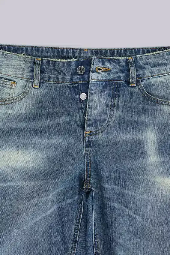 Jeans bootcut « Jude » bleu délavé moyen