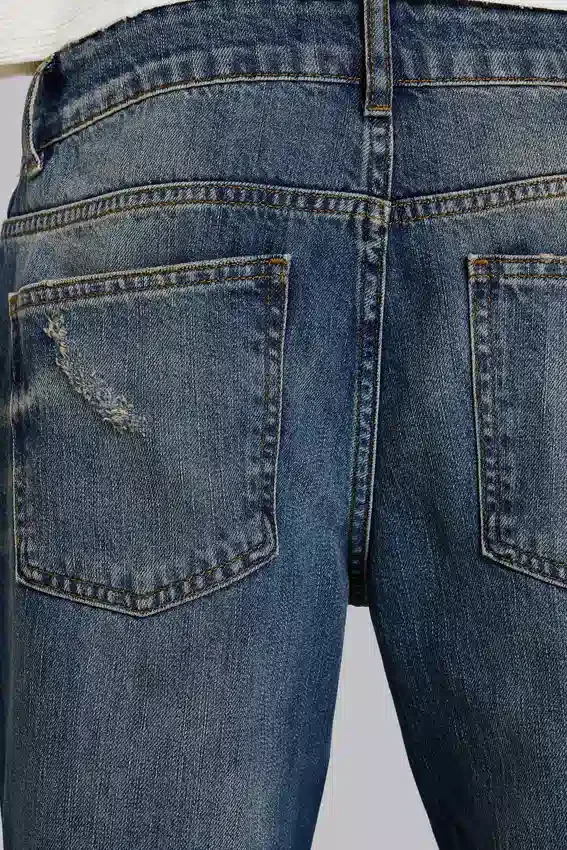 Jeans bootcut « Jude » bleu délavé moyen