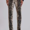 Jeans bootcut Leona Cooper à imprimé tigre