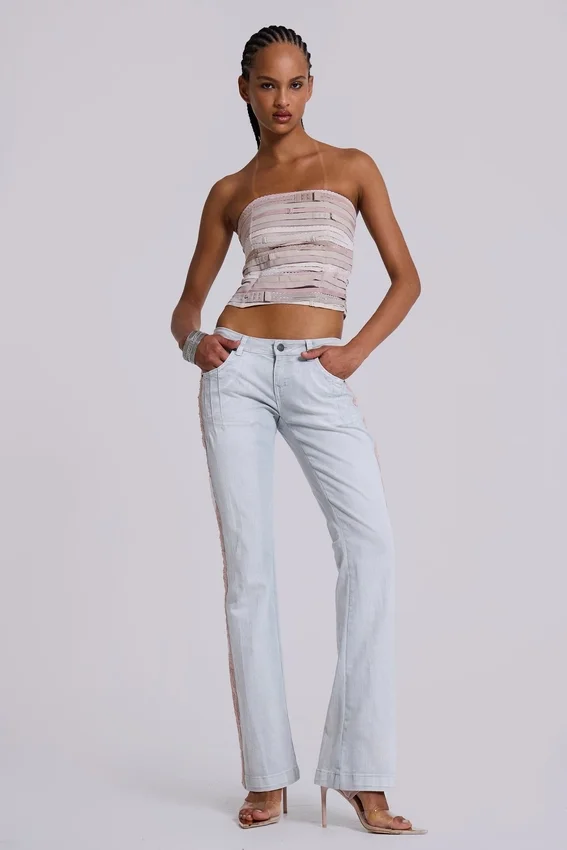 Jeans bootcut Nadia en cuivre